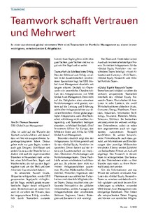 Teamwork schafft Vertrauen und Mehrwert