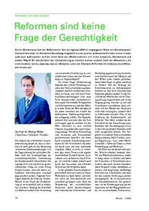 Reformen sind keine Frage der Gerechtigkeit