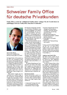 Schweizer Family Office für deutsche Privatkunden