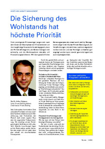 Die Sicherung des Wohlstands hat höchste Priorität