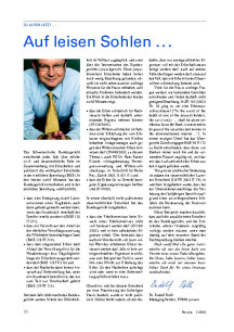 Zu guter Letzt: Auf leisen Sohlen ..