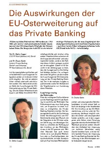 EU-Osterweiterung: Auswirkungen auf das Private Banking