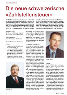 Zinsenbesteuerung: Die neue schweizerische «Zahlstellensteuer»