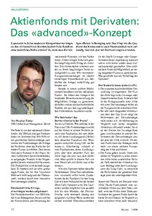 Anlagefonds: Aktienfonds mit Derivaten