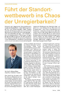 Standortwettbewerb: Auf dem Weg ins Chaos?