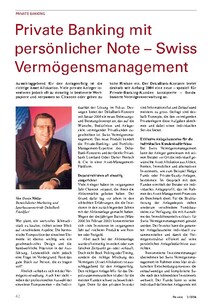 Private Banking: Swiss Vermögensmanagement 