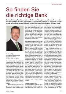 Bankenselektion: So finden Sie die richtige Bank