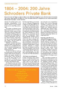 Schroders Private Bank: 200-Jahr-Jubiläum