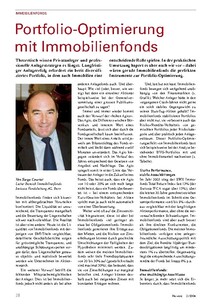 Asset Allocation: Portfolio-Optimierung mit Immobilienfonds