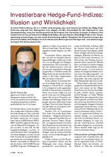 Hedge-Fund-Indizes: Illusion und Wirklichkeit