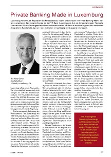 Luxemburg: Private Banking 
