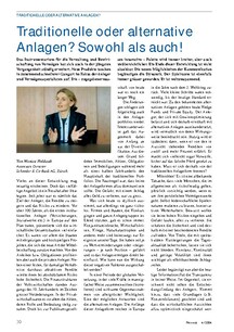 Traditionelle oder alternative Anlagen? Sowohl als auch!