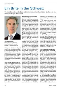 Ein Brite in der Schweiz: Schroder &amp; Co Bank AG