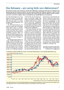 Aktien: Die Schweiz  ein einig Volk von Aktionären?