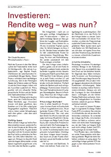 Zu guter Letzt: Investieren: Rendite weg  was tun?