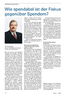 Spenden: Wie spendabel ist der Fiskus gegenüber Spendern?