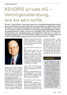 Kendris private AG: Vermögensberatung, wie sie sein sollte 