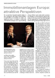 Immobilien Europa: Attraktive Perspektiven 