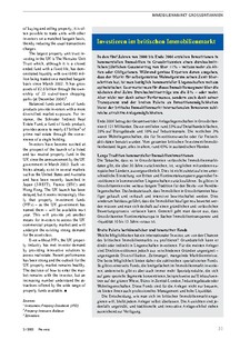 Immobilien Grossbritannien: Investieren im britischen Immobilienmarkt 