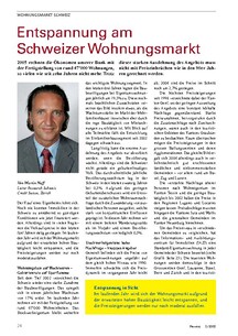 Immobilien Schweiz: Entspannung am Schweizer Wohnungsmarkt 