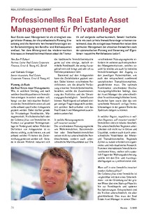 Real Estate Asset Management: Professionelles Management für Private 