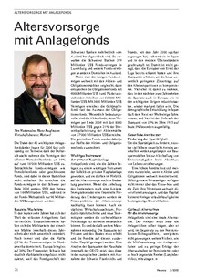 Altersvorsorge: Fonds als Alternativen 