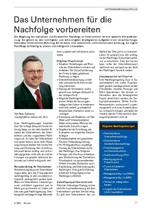 Unternehmensnachfolge: Das Unternehmen für die Nachfolge vorbereiten