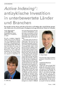 Active Indexing: Antizyklisch investieren in unterbewertete Länder und Branchen