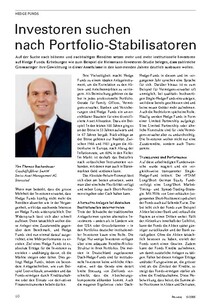 Hedge Funds: Ideale Portfolio-Stabilisatoren