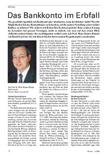 Aktuell: Das Bankkonto im Erbfall