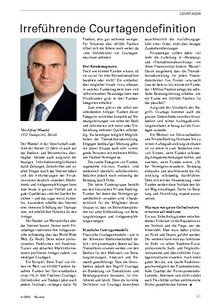 Courtagen: Irreführende Definitionen