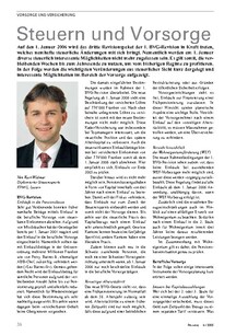 Steuern und Vorsorge: Langfristige Planung zahlt sich aus