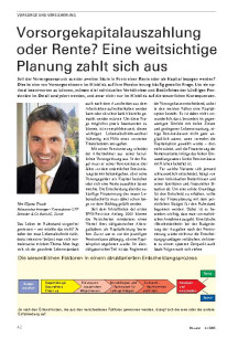 Vorsorgekapital: Auszahlung oder Rente?