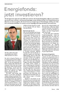Jetzt in Energiefonds investieren? 