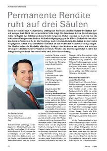 Permanente Rendite ruht auf drei Säulen 