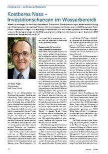 Kostbares Nass: Investitionschancen
