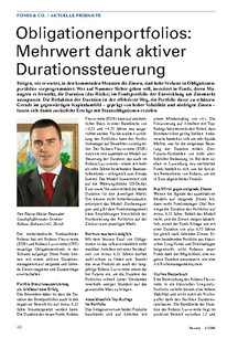 Obligationenportfolios: Mehrwert dank aktiver Durationssteuerung 