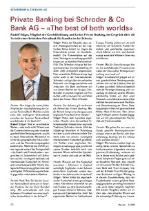 Schroder &amp; Co Bank AG: The best of both worlds 