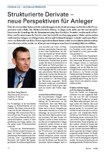 Strukturierte Derivate: Neue Perspektiven für Anleger 