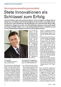 Vermögensverwaltungsmandate: Innovation als Schlüssel zum Erfolg 