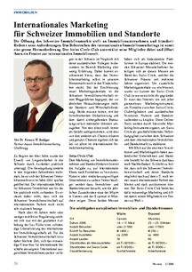Internationales Marketing für Schweizer Immobilien und Standorte