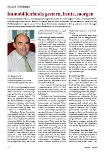 Immobilienfonds: Gestern, heute, morgen