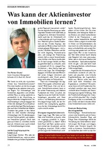 Aktien und Immobilien: Was kann der Aktieninvestor lernen?