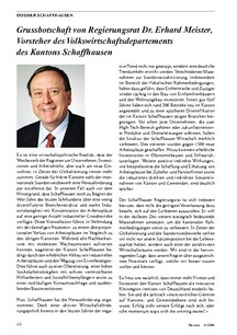Grussbotschaft zum Dossier Schaffhausen