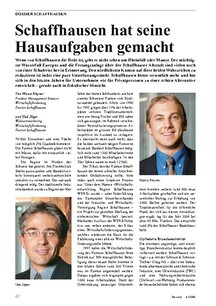 Standort: Schaffhausen hat seine Hausaufgaben gemacht