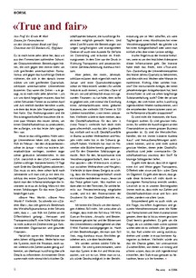 Börse: «True and fair»