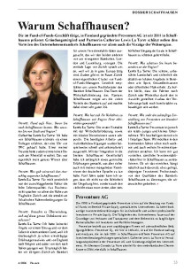 Vorteile und Vorzüge: Warum Schaffhausen?