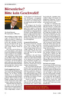 Zu guter Letzt: Börsenkrise? Bitte kein Geschwafel!