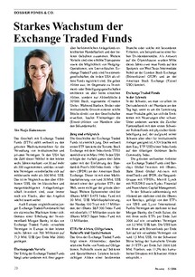 ETFs: Starkes Wachstum der Exchange Traded Funds