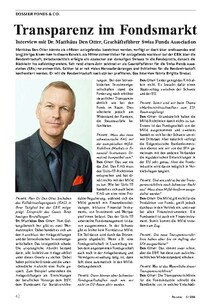 Transparenz im Fondsmarkt